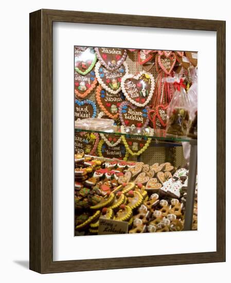 Handpainted Pastries and Lebkucken, Christkindelsmarkt, Nuremberg, Bavaria, Germany-Ethel Davies-Framed Photographic Print