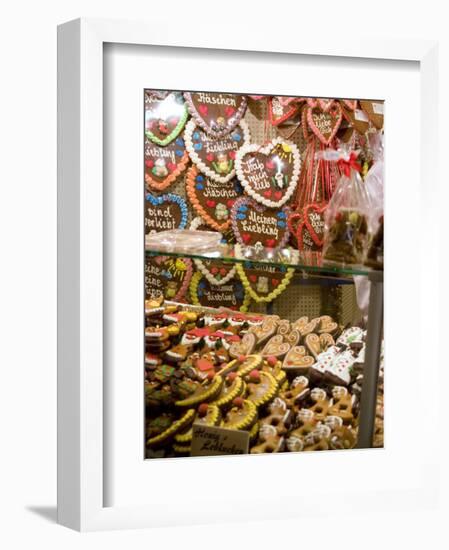 Handpainted Pastries and Lebkucken, Christkindelsmarkt, Nuremberg, Bavaria, Germany-Ethel Davies-Framed Photographic Print