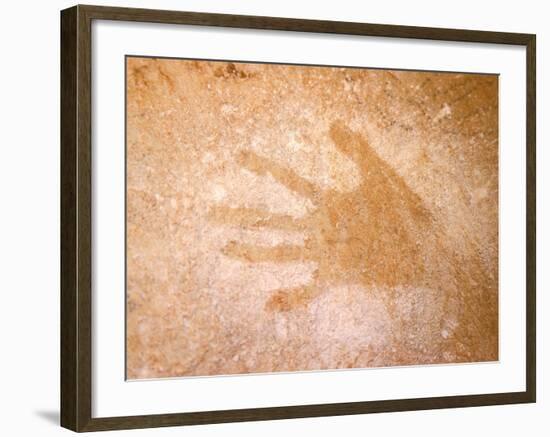 Handprint, Aboriginal Paintings, Raft Point, The Kimberly, Australia-Connie Bransilver-Framed Photographic Print