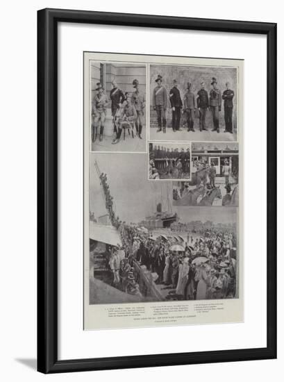 Hands across the Sea, New South Wales Lancers at Aldershot-Henry Charles Seppings Wright-Framed Giclee Print