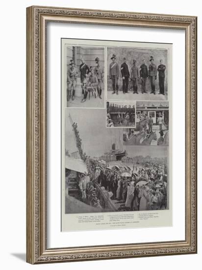 Hands across the Sea, New South Wales Lancers at Aldershot-Henry Charles Seppings Wright-Framed Giclee Print