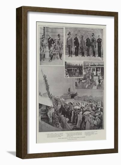 Hands across the Sea, New South Wales Lancers at Aldershot-Henry Charles Seppings Wright-Framed Giclee Print