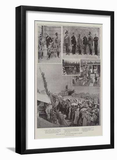 Hands across the Sea, New South Wales Lancers at Aldershot-Henry Charles Seppings Wright-Framed Giclee Print