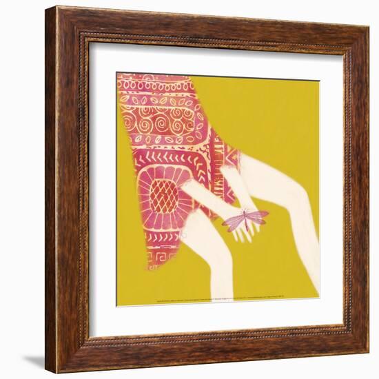 Hands And Dragonfly-Nicole De Rueda-Framed Art Print