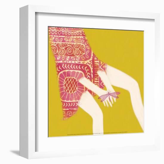 Hands And Dragonfly-Nicole De Rueda-Framed Art Print