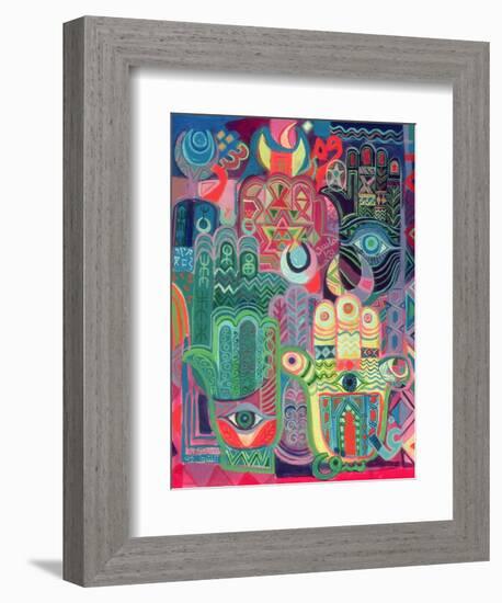 Hands as Amulets II, 1992-Laila Shawa-Framed Giclee Print