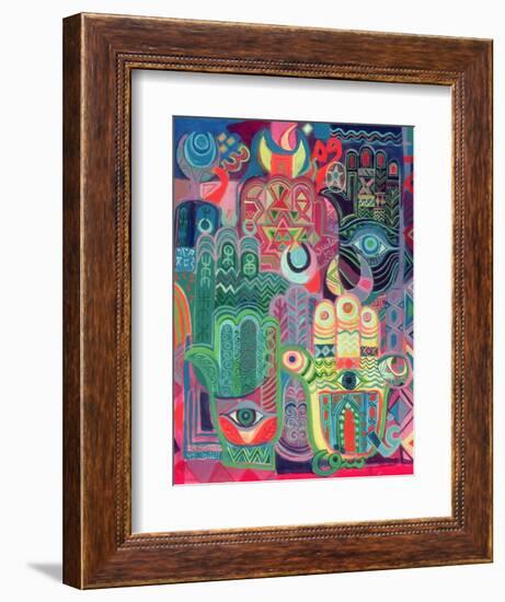 Hands as Amulets II, 1992-Laila Shawa-Framed Giclee Print