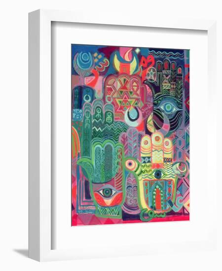 Hands as Amulets II, 1992-Laila Shawa-Framed Giclee Print