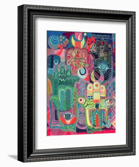 Hands as Amulets II, 1992-Laila Shawa-Framed Giclee Print