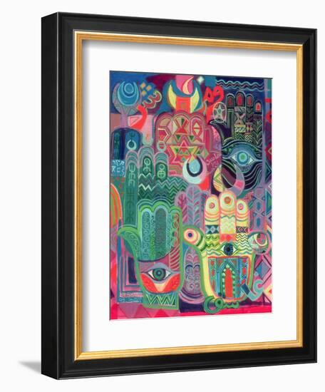 Hands as Amulets II, 1992-Laila Shawa-Framed Giclee Print