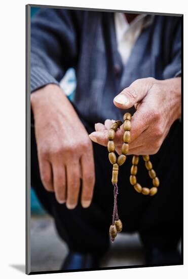 Hands Holding Worry Beads, Bethlehem, West Bank, Palestine Territories, Israel, Middle East-Yadid Levy-Mounted Photographic Print