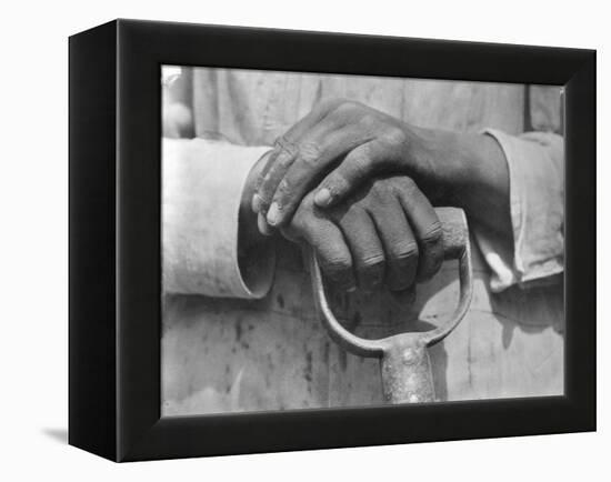 Hands of a Construction Worker, Mexico, 1926-Tina Modotti-Framed Premier Image Canvas