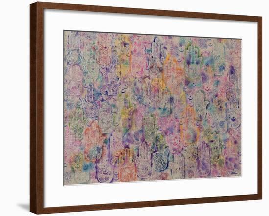 Hands of Fatima, 1999-Laila Shawa-Framed Giclee Print