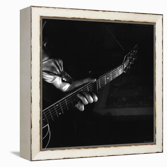 Hands of Maybelle Carter Millard Playing the Guitar-Eric Schaal-Framed Premier Image Canvas