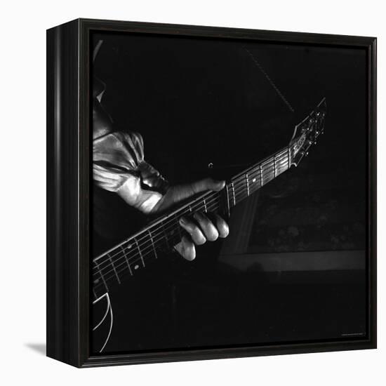 Hands of Maybelle Carter Millard Playing the Guitar-Eric Schaal-Framed Premier Image Canvas