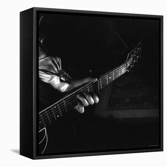 Hands of Maybelle Carter Millard Playing the Guitar-Eric Schaal-Framed Premier Image Canvas