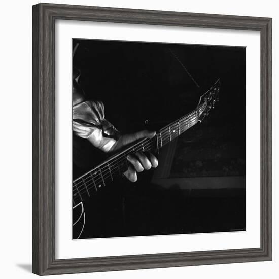 Hands of Maybelle Carter Millard Playing the Guitar-Eric Schaal-Framed Premium Photographic Print