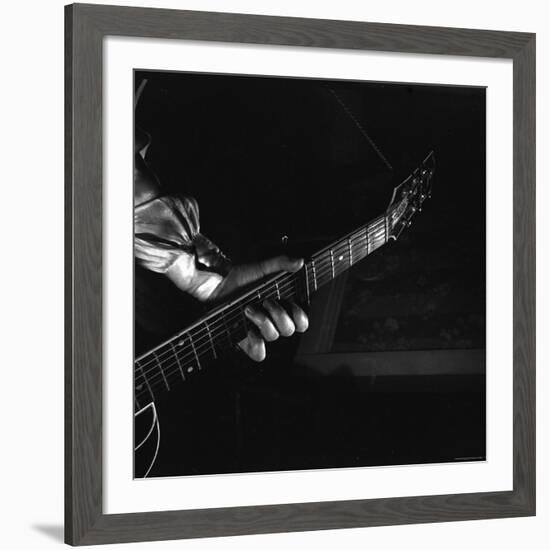 Hands of Maybelle Carter Millard Playing the Guitar-Eric Schaal-Framed Premium Photographic Print