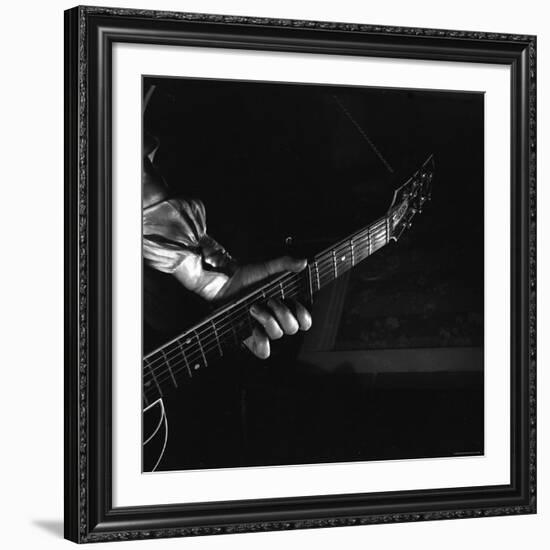 Hands of Maybelle Carter Millard Playing the Guitar-Eric Schaal-Framed Premium Photographic Print