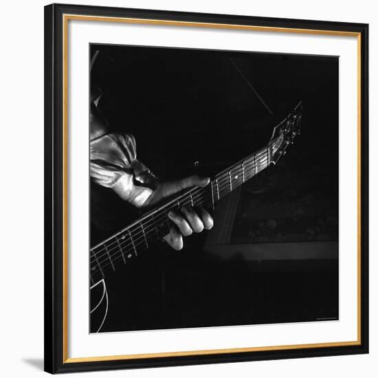 Hands of Maybelle Carter Millard Playing the Guitar-Eric Schaal-Framed Premium Photographic Print