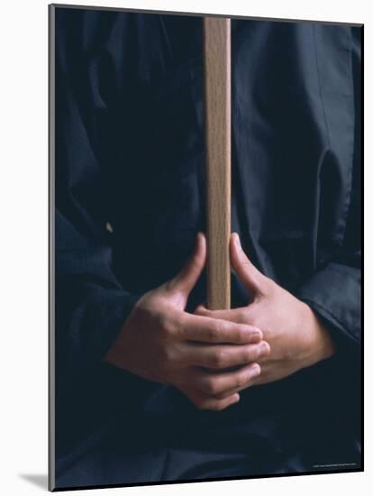 Hands of Monk in the Posture Kyoskku Monastery, Japan-Ursula Gahwiler-Mounted Photographic Print