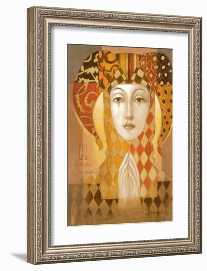 Hands of Prayer-Joadoor-Framed Art Print