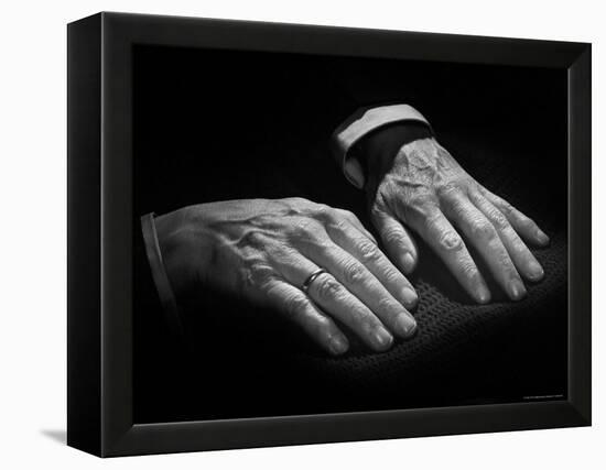 Hands of Russian Piano Virtuoso Sergei Rachmaninoff, with Wedding Ring on Right Hand-Eric Schaal-Framed Premier Image Canvas