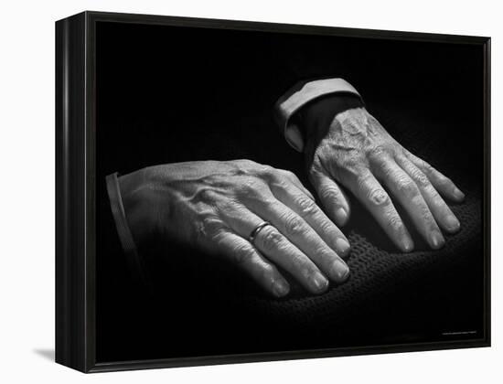 Hands of Russian Piano Virtuoso Sergei Rachmaninoff, with Wedding Ring on Right Hand-Eric Schaal-Framed Premier Image Canvas