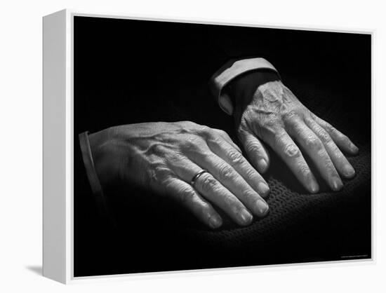 Hands of Russian Piano Virtuoso Sergei Rachmaninoff, with Wedding Ring on Right Hand-Eric Schaal-Framed Premier Image Canvas