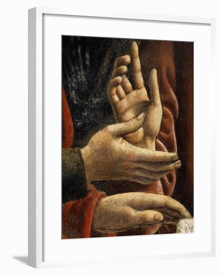 Hands of Saints Matthew and Philip, from the Last Supper, Fresco C.1444-50 (Detail)-Andrea Del Castagno-Framed Giclee Print