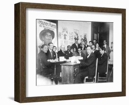 "Hands Off Nicaragua" Committee, Mexico City, 1928-Tina Modotti-Framed Photographic Print