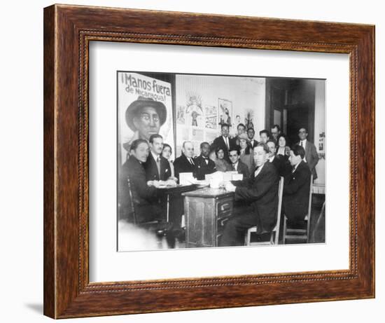 "Hands Off Nicaragua" Committee, Mexico City, 1928-Tina Modotti-Framed Photographic Print