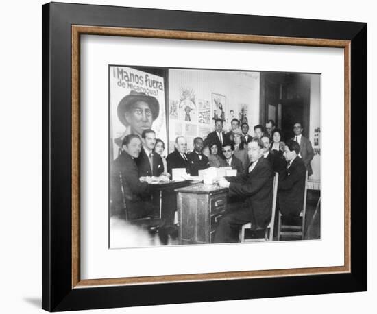 "Hands Off Nicaragua" Committee, Mexico City, 1928-Tina Modotti-Framed Photographic Print