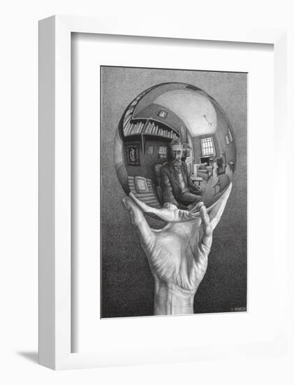 Hands with Sphere-M^ C^ Escher-Framed Art Print