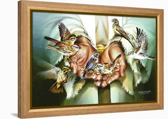 Hands-Spencer Williams-Framed Premier Image Canvas