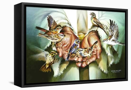 Hands-Spencer Williams-Framed Premier Image Canvas