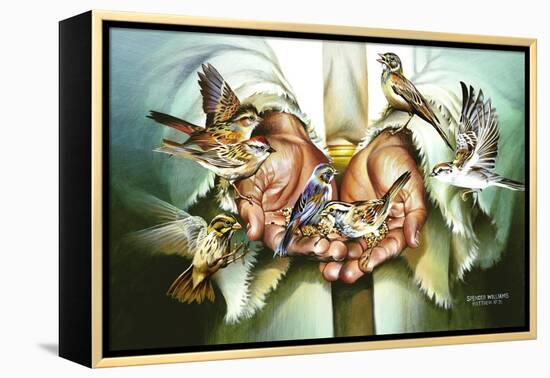 Hands-Spencer Williams-Framed Premier Image Canvas