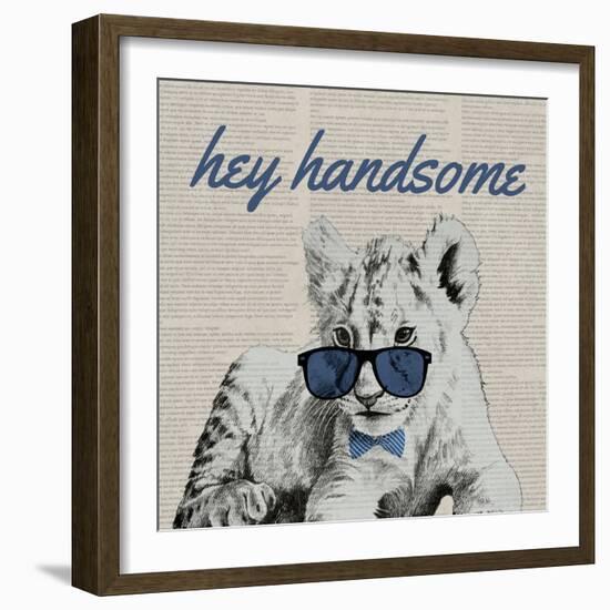 Handsome Tiger-Vivien Rhyan-Framed Art Print