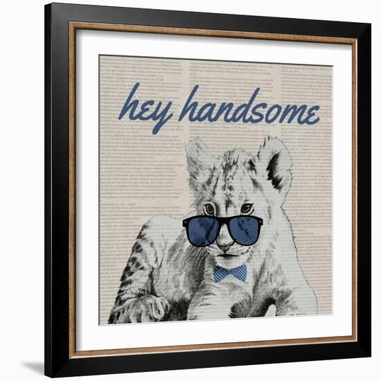 Handsome Tiger-Vivien Rhyan-Framed Art Print