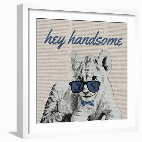 Handsome Tiger-Vivien Rhyan-Framed Art Print