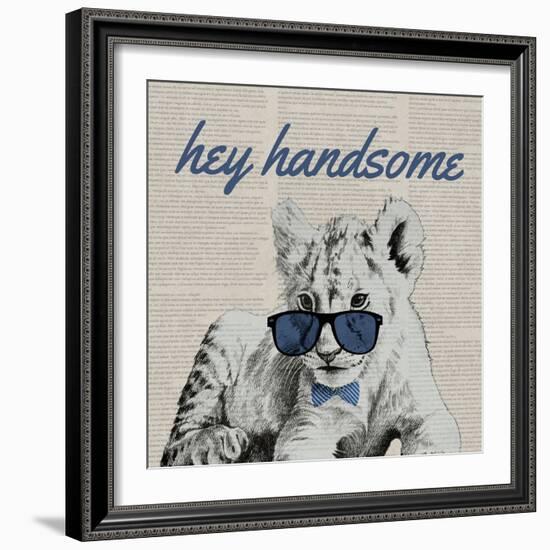 Handsome Tiger-Vivien Rhyan-Framed Art Print