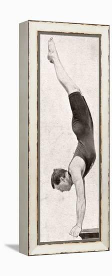 Handspring Dive - 1906 Olympic Games-null-Framed Premier Image Canvas