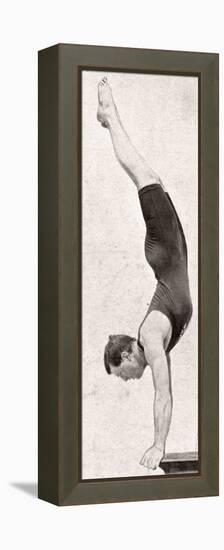 Handspring Dive - 1906 Olympic Games-null-Framed Premier Image Canvas