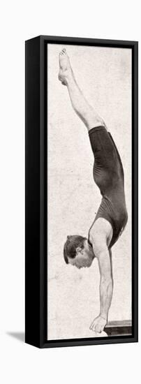 Handspring Dive - 1906 Olympic Games-null-Framed Premier Image Canvas