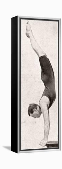 Handspring Dive - 1906 Olympic Games-null-Framed Premier Image Canvas