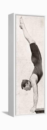 Handspring Dive - 1906 Olympic Games-null-Framed Premier Image Canvas