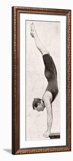 Handspring Dive - 1906 Olympic Games-null-Framed Photographic Print