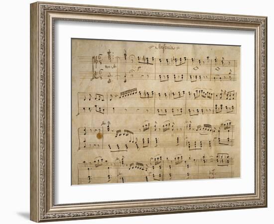 Handwritten Music Score of Elisa, 1830-Simon Mayr-Framed Giclee Print