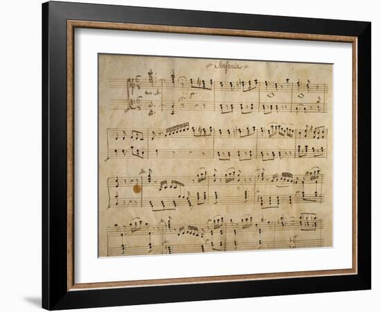 Handwritten Music Score of Elisa, 1830-Simon Mayr-Framed Giclee Print