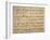 Handwritten Music Score of Elisa, 1830-Simon Mayr-Framed Giclee Print